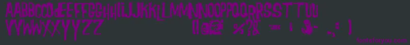 Morgus Font – Purple Fonts on Black Background