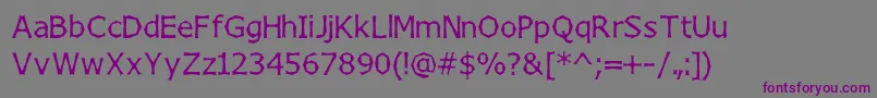 Шрифт ChizzlerNormal – фиолетовые шрифты на сером фоне