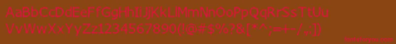 ChizzlerNormal Font – Red Fonts on Brown Background