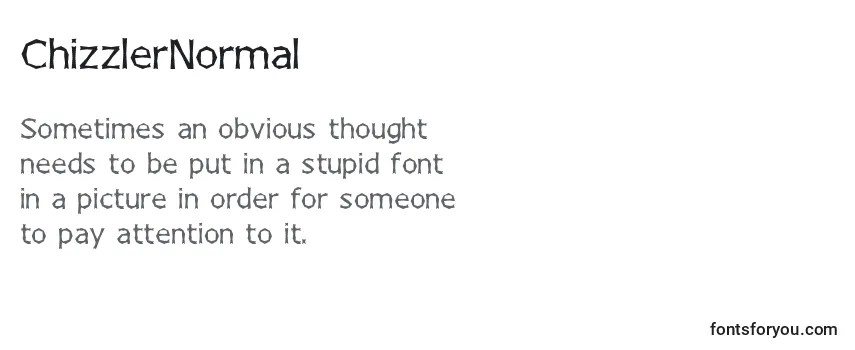 ChizzlerNormal Font