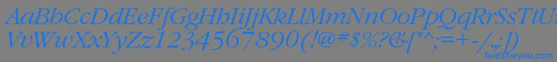 fuente GaramondcLightitalic – Fuentes Azules Sobre Fondo Gris