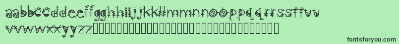 AztecKingdom Font – Black Fonts on Green Background