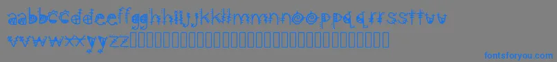 AztecKingdom Font – Blue Fonts on Gray Background