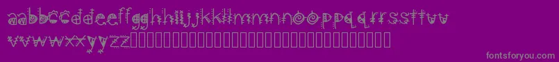 AztecKingdom Font – Gray Fonts on Purple Background