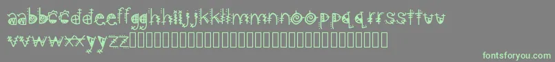 AztecKingdom Font – Green Fonts on Gray Background