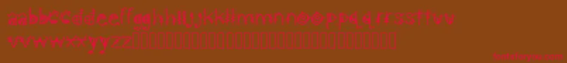 AztecKingdom Font – Red Fonts on Brown Background