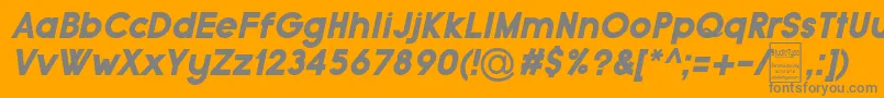 fuente TypoGroteskBlackItalicDemo – Fuentes Grises Sobre Fondo Naranja