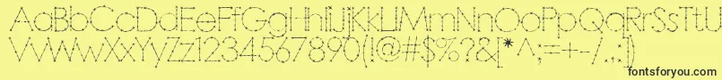 Barbarello Font – Black Fonts on Yellow Background