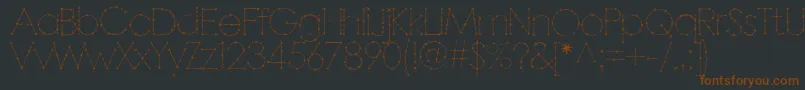 Barbarello Font – Brown Fonts on Black Background