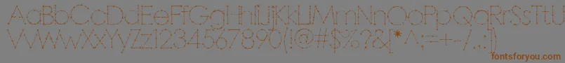 Barbarello Font – Brown Fonts on Gray Background