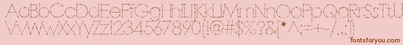 Barbarello Font – Brown Fonts on Pink Background