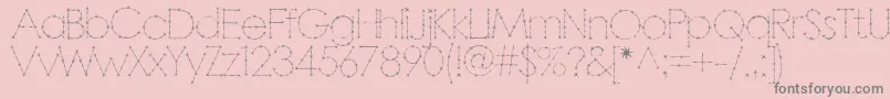 Barbarello Font – Gray Fonts on Pink Background