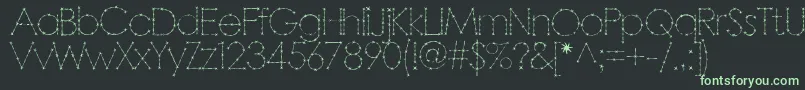 Barbarello Font – Green Fonts on Black Background