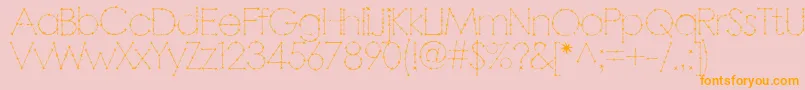 Barbarello Font – Orange Fonts on Pink Background