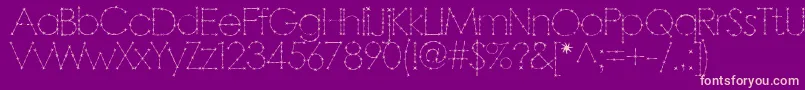 Barbarello Font – Pink Fonts on Purple Background