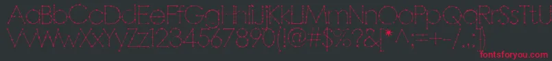 Barbarello Font – Red Fonts on Black Background