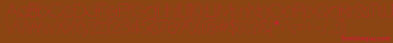 Barbarello Font – Red Fonts on Brown Background
