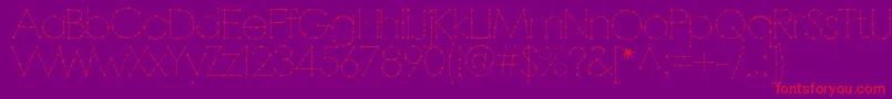 Barbarello Font – Red Fonts on Purple Background