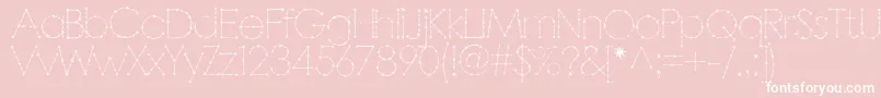 Barbarello Font – White Fonts on Pink Background