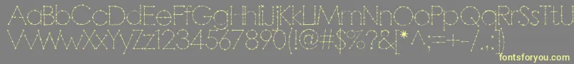 Barbarello Font – Yellow Fonts on Gray Background