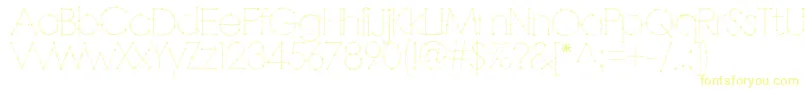 フォントBarbarello – 黄色のフォント