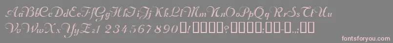 Valletortssk Font – Pink Fonts on Gray Background