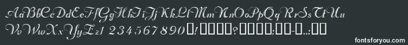 Valletortssk Font – White Fonts on Black Background