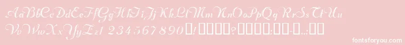 Valletortssk Font – White Fonts on Pink Background