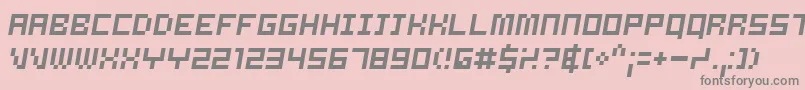 Samso Font – Gray Fonts on Pink Background