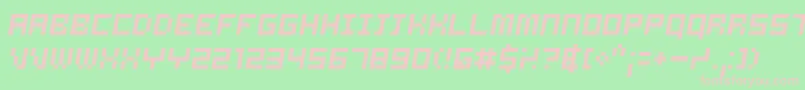 Samso Font – Pink Fonts on Green Background