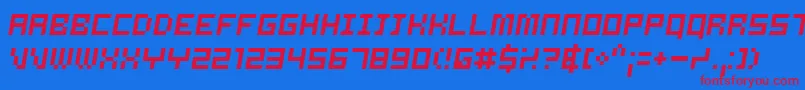 Samso-fontti – punaiset fontit sinisellä taustalla