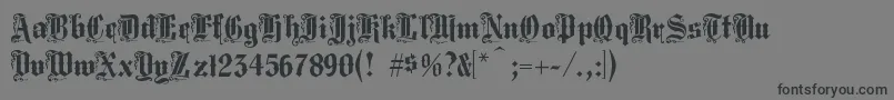 Więcej informacji o czcionce Middlesaxonytext Czcionka Middlesaxonytext – czarne czcionki na szarym tle