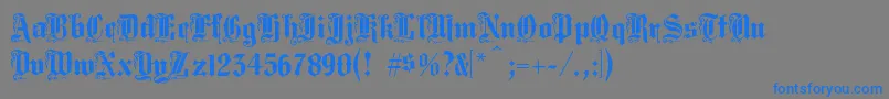 Подробнее о шрифте Middlesaxonytext Шрифт Middlesaxonytext – синие шрифты на сером фоне