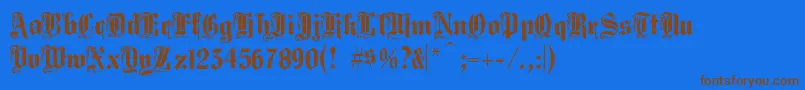 Más sobre la fuente Middlesaxonytext fuente Middlesaxonytext – Fuentes Marrones Sobre Fondo Azul