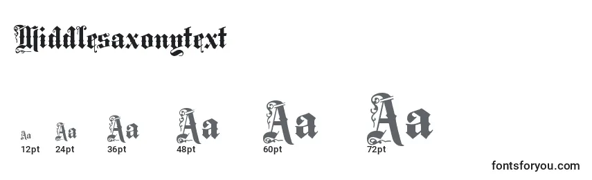 Middlesaxonytext Font Sizes