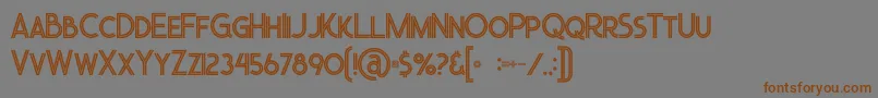 More about Urbaninline Font Urbaninline Font – Brown Fonts on Gray Background