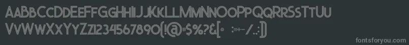 Więcej informacji o czcionce Urbaninline Czcionka Urbaninline – szare czcionki na czarnym tle