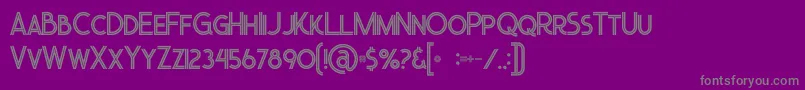 Urbaninline-Schriftart – Graue Schriften auf violettem Hintergrund