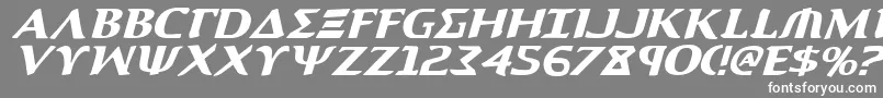 Aegis1i Font – White Fonts on Gray Background