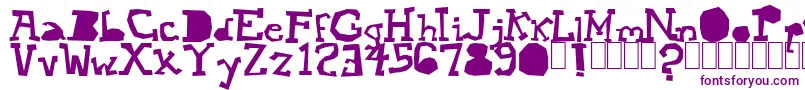 Шрифт Mopey – фиолетовые шрифты