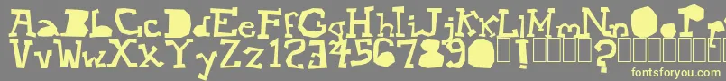 More about Mopey Font Mopey Font – Yellow Fonts on Gray Background