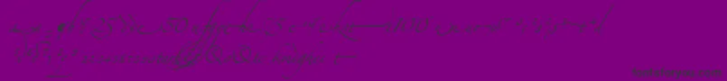 Czcionka AlexandraZeferinoOrnamental – czarne czcionki na fioletowym tle