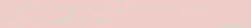 Czcionka AlexandraZeferinoOrnamental – zielone czcionki na różowym tle
