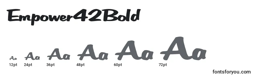 Empower42Bold Font Sizes