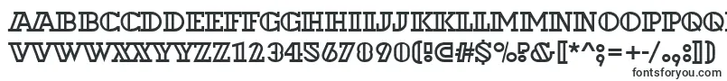 Шрифт Dextoroutd – шрифты с обводкой