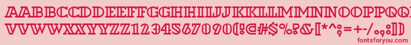 Dextoroutd Font – Red Fonts on Pink Background