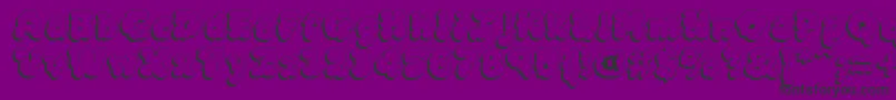 MckloudShadow Font – Black Fonts on Purple Background