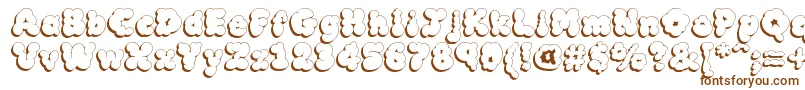 MckloudShadow Font – Brown Fonts on White Background