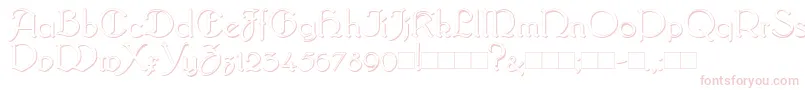 BridgnorthShadow Font – Pink Fonts on White Background