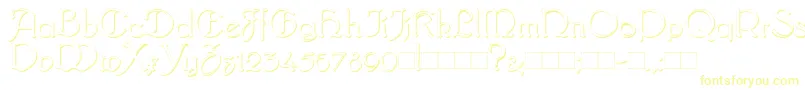 Weitere Informationen zur BridgnorthShadow-Schriftart BridgnorthShadow-Schriftart – Gelbe Schriften auf weißem Hintergrund